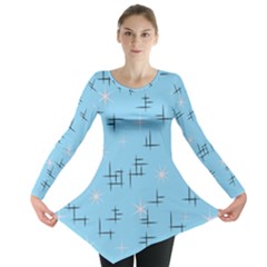 Lines And Stars Pattern Retro Tunic by tjustleft