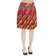 Colorful Hot Pattern Pleated Mesh Skirt by Valentinaart