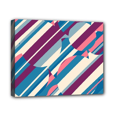 Blue And Pink Pattern Canvas 10  X 8  by Valentinaart