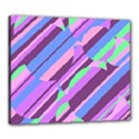 Pink, purple and green pattern Canvas 24  x 20  View1