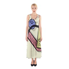 Decorative Abstraction Sleeveless Maxi Dress by Valentinaart