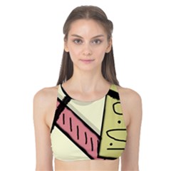 Decorative Abstraction Tank Bikini Top by Valentinaart