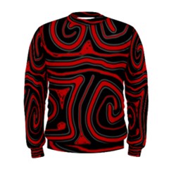 Red And Black Abstraction Men s Sweatshirt by Valentinaart