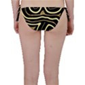 Brown elegant abstraction Bikini Bottom View2