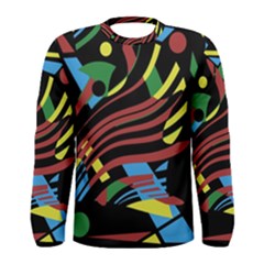 Colorful Decorative Abstrat Design Men s Long Sleeve Tee by Valentinaart