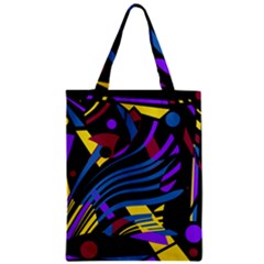 Decorative Abstract Design Zipper Classic Tote Bag by Valentinaart