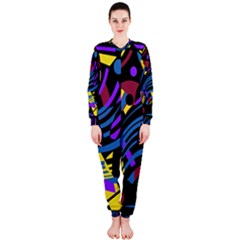 Decorative Abstract Design Onepiece Jumpsuit (ladies)  by Valentinaart