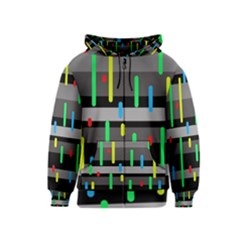 Colorful Pattern Kids  Zipper Hoodie by Valentinaart