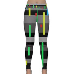 Colorful Pattern Yoga Leggings  by Valentinaart