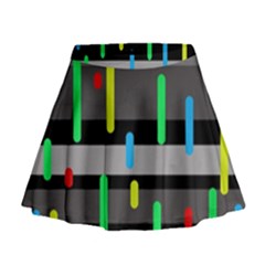 Colorful Pattern Mini Flare Skirt by Valentinaart