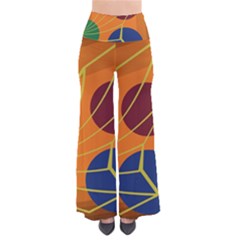 Orange Abstraction Pants by Valentinaart