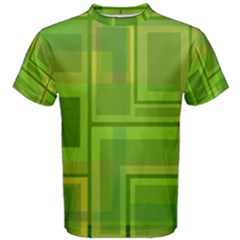 Green Pattern Men s Cotton Tee by Valentinaart