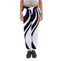 Black And White Pattern Women s Jogger Sweatpants by Valentinaart