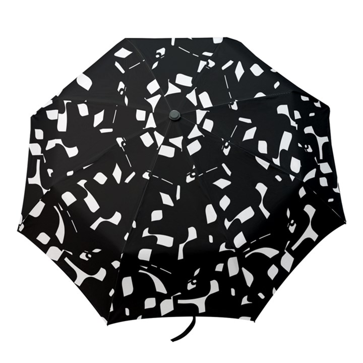 Black and white pattern Folding Umbrellas