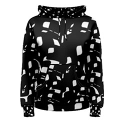 Black And White Pattern Women s Pullover Hoodie by Valentinaart