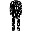 Black and white pattern OnePiece Jumpsuit (Men)  View1