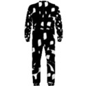 Black and white pattern OnePiece Jumpsuit (Men)  View2