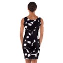 Black and white pattern Wrap Front Bodycon Dress View2