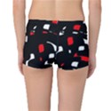 Red, black and white pattern Reversible Boyleg Bikini Bottoms View4