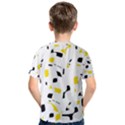 Yellow, black and white pattern Kid s Cotton Tee View2