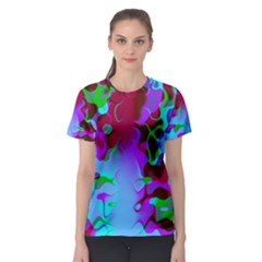 Colorful Retro Women s Sport Mesh Tee