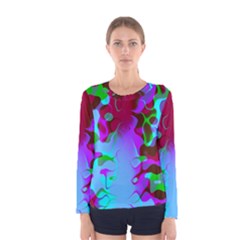 Colorful Abstract Women s Long Sleeve Tee