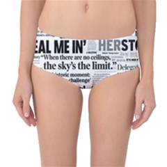 Hillary 2016 Historic Headlines Mid-waist Bikini Bottoms by blueamerica