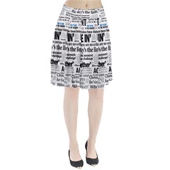 Hillary 2016 Historic Headlines Pleated Mesh Skirt by blueamerica