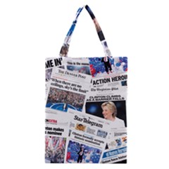 Hillary 2016 Historic Newspaper Collage Classic Tote Bag by blueamerica