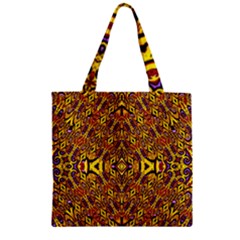 Apart Art Zipper Grocery Tote Bag by MRTACPANS