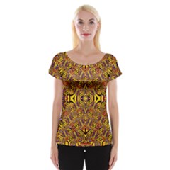 Apart Art Women s Cap Sleeve Top