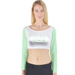 ???-??? Long Sleeve Crop Top by itsybitsypeakspider