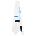 Blue, black and white pattern Neckties (Two Side)  View1