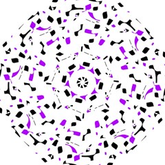 Purple, Black And White Pattern Folding Umbrellas