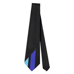 Blue Abstart Design Neckties (two Side)  by Valentinaart