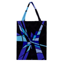 Blue Abstart Design Classic Tote Bag by Valentinaart