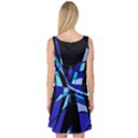 Blue abstart design Sleeveless Satin Nightdress View2