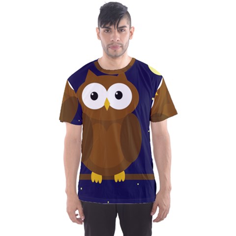 Cute Owl Men s Sport Mesh Tee by Valentinaart