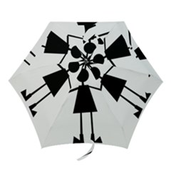 Teenage Girl Mini Folding Umbrellas by Valentinaart