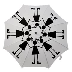 Teenage Girl Hook Handle Umbrellas (medium) by Valentinaart