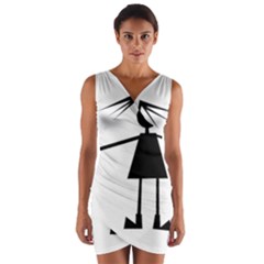 Teenage Girl Wrap Front Bodycon Dress