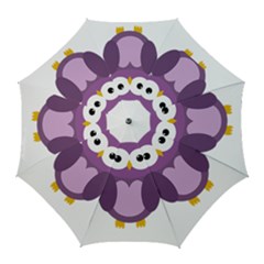 Purple Transparetn Owl Golf Umbrellas