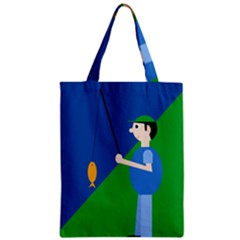 Fisherman Zipper Classic Tote Bag