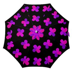 Purple Flowers Straight Umbrellas