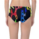 Colorful abstract pattern Mid-Waist Bikini Bottoms View2