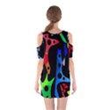 Colorful abstract pattern Cutout Shoulder Dress View2