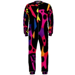 Colorful Pattern Onepiece Jumpsuit (men)  by Valentinaart