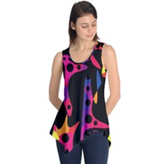 Colorful Pattern Sleeveless Tunic