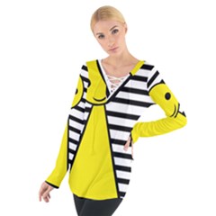 Yellow Pawn Women s Tie Up Tee