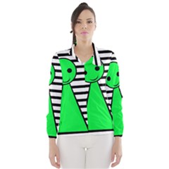 Green Pawn Wind Breaker (women) by Valentinaart